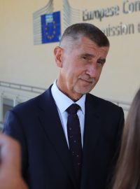 Premiér Andrej Babiš po jednání v Bruselu