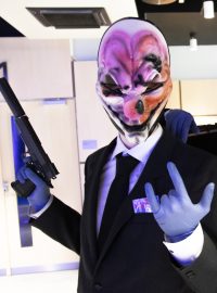 Payday cosplay na Comic-Con. Před čtyřmi lety měl na festivalu v San Diegu světovou premiéru film Star Trek: Do neznáma.