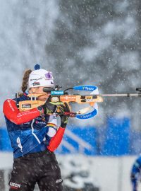 Jessica Jislová při tréninku v Östersundu