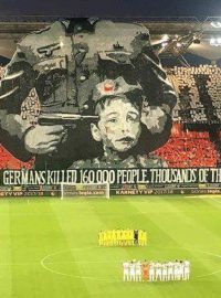 Choreo fanoušků Legia Varšava