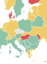 Mapa cestování pro Čechy