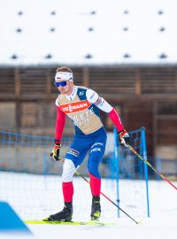 Čeští biatlonisté Vítězslav Hornig (vlevo) a Michal Krčmář na tréninku v Le Grand Bornand