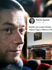 „Každý má svoje hnízdo. Dokonce i jednotlivé země. My máme Čapí a Němci měli (mají) Orlí…“ uvedl Patrik Nacher na facebooku