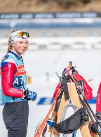 České juniorky  Kateřina Pavlů a Ilona Plecháčová v dějišti světového šampionátu v biatlonu