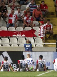 Fotbalisté Slavie po prohře s Apoelem Nikósie