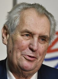 Prezident Miloš Zeman v sobotu 13. ledna na tiskové konferenci