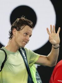 Tomáš Berdych po prohře s Rogerem Federerem v čtvrtfinále Australian Open