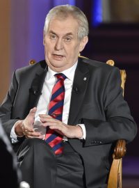 Miloš Zeman a Jiří Drahoš v prezidentské debatě České televize