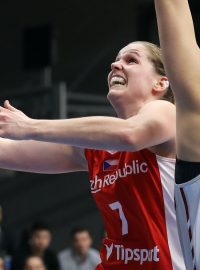 České basketbalistky v souboji s Belgií