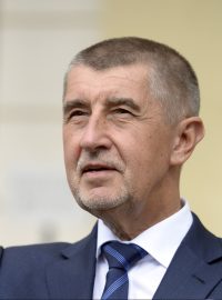 Premiér v demisi Andrej Babiš (ANO) po jednání s prezidentem Milošem Zemanem