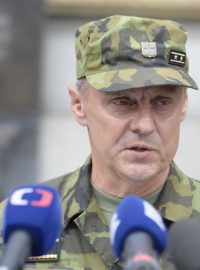 Zástupce náčelníka Generálního štábu Armády ČR Jiří Verner vystoupil 5. srpna 2018 na briefingu k úmrtí tří českých vojáků v Afghánistánu.