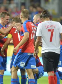 Plzeňští fotbalisté po výhře nad Opavou