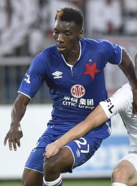 Benjamin Traoré (vlevo) v prvním zápase v dresu Slavie