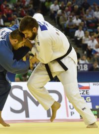 Michal Horák (v bílém) v boji proti Iljásemu abú Jákúbemu