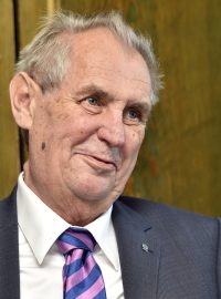 Prezident Miloš Zeman na Pradědu