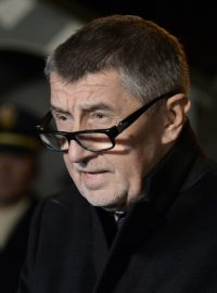 Premiér Andrej Babiš v Lánech po jednání s prezidentem  Zemanem