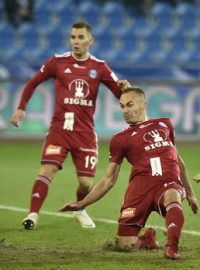 Momentka ze zápasu Baník Ostrava Sigma Olomouc
