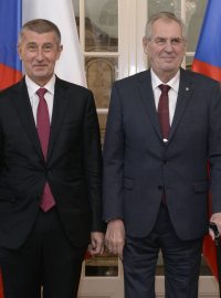 Prezident Miloš Zeman s chotí Ivanou a premiér Andrej Babiš s manželkou Monikou