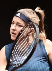 Karolína Muchová v barážovém utkání proti Kanadě