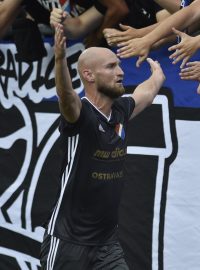 Tomáš Smola slaví gól proti svému bývalému klubu.