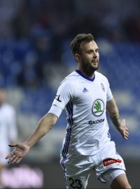 Utkání 18. kola první fotbalové ligy: FK Mladá Boleslav - FK Teplice v Mladé Boleslavi. No snímku Lukáš Budínský z Boleslavi.