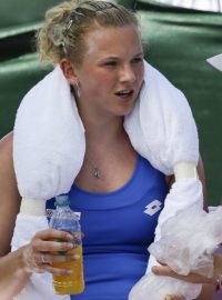 Kateřina Siniaková s kapitánem Petrem Pálou