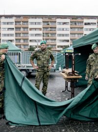 Po příjezdu na stanoviště volič stáhne okénko svého vozu, předloží občanský průkaz a voják ho vyzve, aby si na chvíli stáhl roušku kvůli identifikaci. Poté mu předá hlasovací obálku a případně volební lístky, pokud je nebude mít s sebou. Volič za zástěnou připraví volební lístek, který hodí do přinesené volební urny.