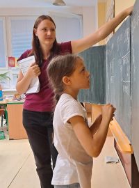 Polyna v hodině matematiky