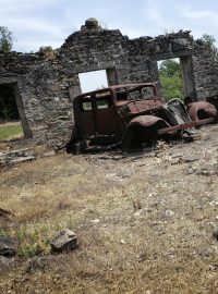 Ruiny francouzské vesnice Oradour-sur-Glane