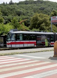 Tramvaje ustoupí stavbě velkého městského okruhu u Žabovřeské ulice. Zároveň se díky tomu stavba čtyřpruhové silnice zkrátí o dva roky na necelé čtyři roky, což znamená, že hotovo by mělo být do konce roku 2023 (ilustrační snímek)