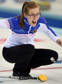 Anna Kubešková na mistrovství světa v Pekingu.