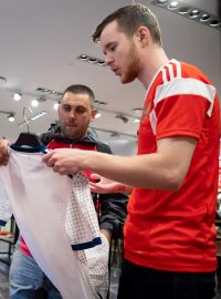 Prodejna sportovního oblečení Adidas v Moskvě