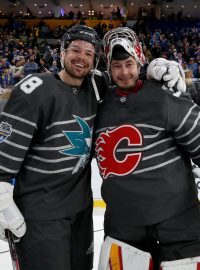 Tomáš Hertl a David Rittich