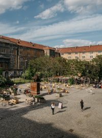 Kasárny v Karlíně, které město od státu získá výměnou za většinu areálu Nemocnice na Bulovce