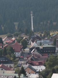 Boží Dar, město v Krušných horách na západě Česka