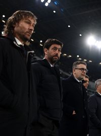 Pavel Nedvěd a Andrea Agnelli na zápase Juventusu s Udinese