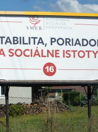 Předvolební billboard Smeru