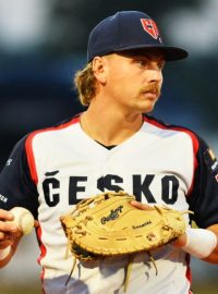 Český baseballista Martin Mužík
