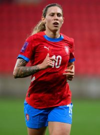 Kateřina Svitková v zápase proti Španělsku srovnávala na konci prvního poločasu na 1:1