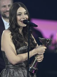Kateřina Marie Tichá s cenou Anděl