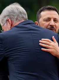 Premiér Petr Fiala přivítal ukrajinského prezidenta Volodymyra Zelenského