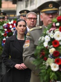 Pietní akt k uctění památky padlých v bojích o Český rozhlas v květnu roku 1945