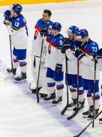 Slovenští hokejisté po prohře s Lotyšskem