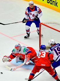 Čeští hokejisté vstřelili Američanům dva góly a jeden čas vedli. To ale bohužel nestačilo a prohráli 2:5.