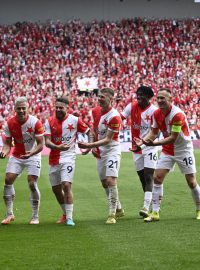 Fotbalisté Slavie Praha