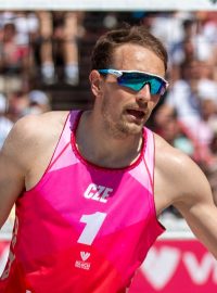 Čeští beachvolejbalisté Ondřej Perušič a David Schweiner