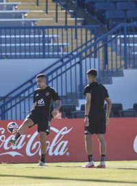 Trénink fotbalistů egyptského klubu Al-Ahly SC