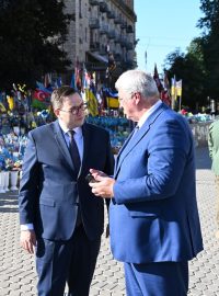 Český ministr zahraničí Jan Lipavský je na návštěvě Ukrajiny