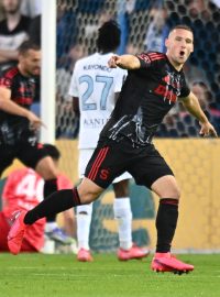 Pavel Kadeřábek slaví gól v české nejvyšší soutěži po více než deseti letech