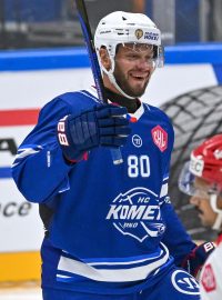Hokejisté Komety se radují z výhry nad Odense